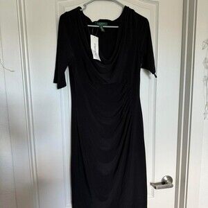 Ralph Lauren Black Cowl Neck F 2 A 7